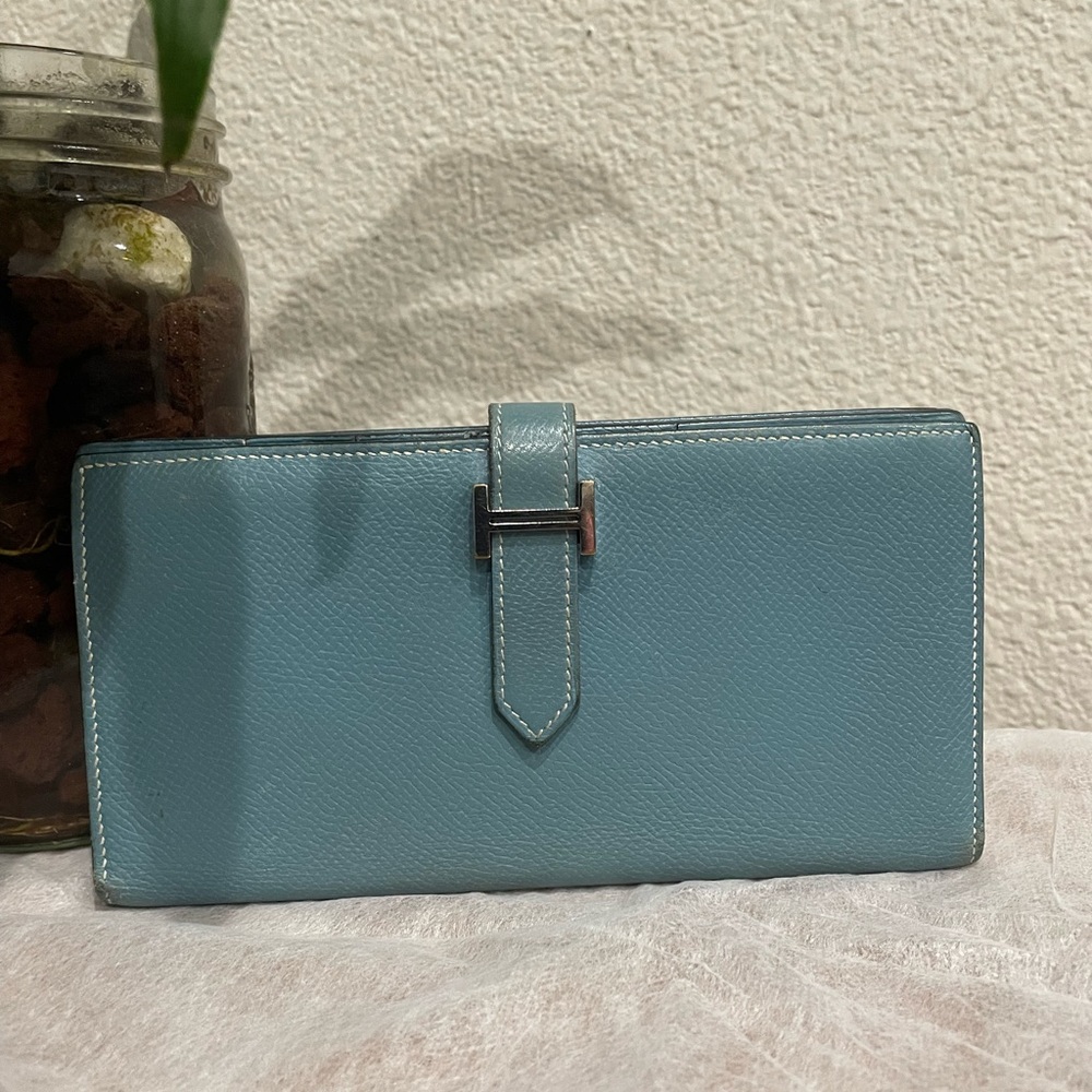 Authentic HERMES Bearn Long Wallet
